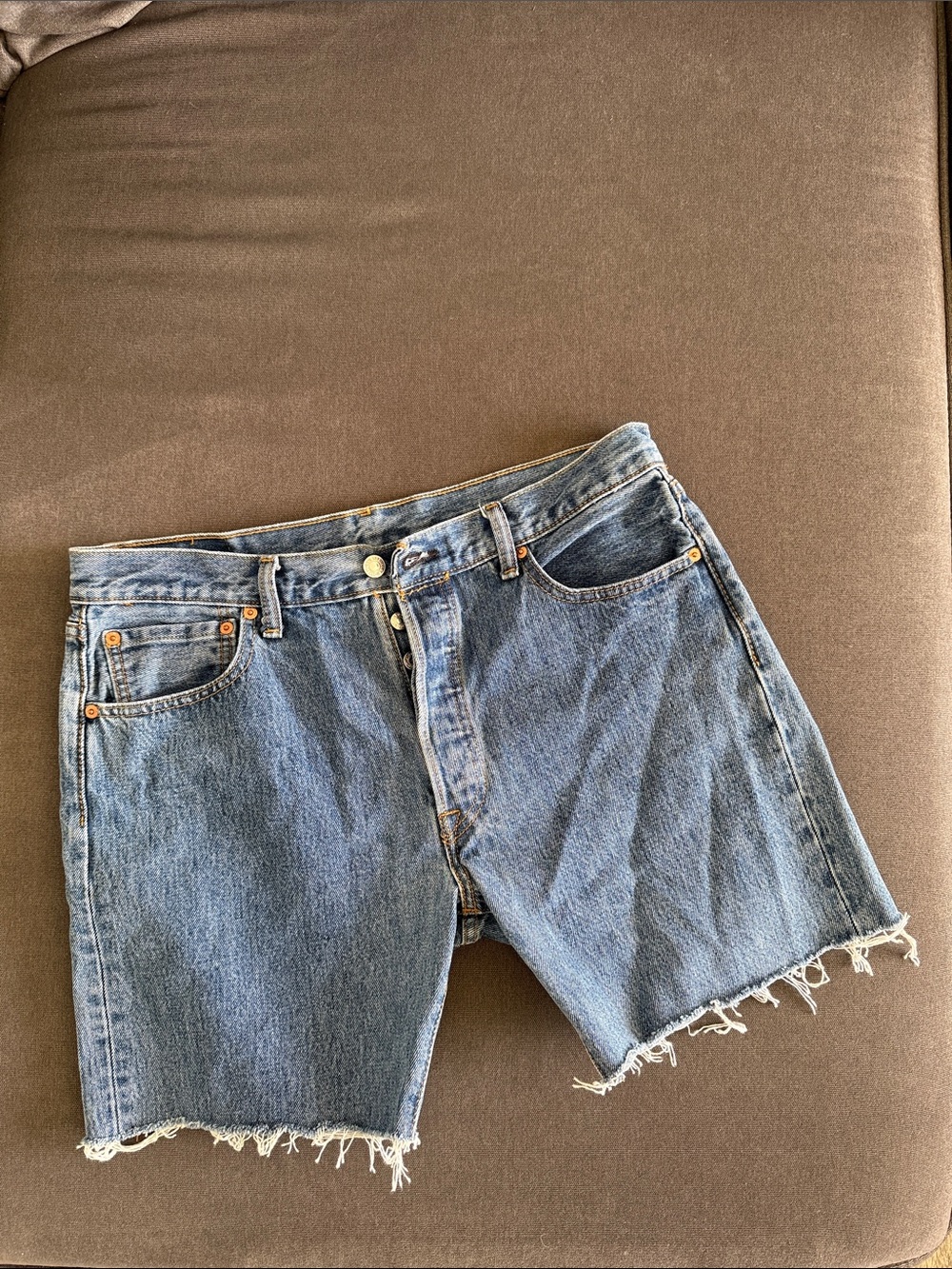 Levi's Blue Denim Cutoff Shorts
